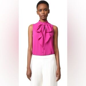 DEREK LAM SLEEVELESS SILK TOP blouse XS